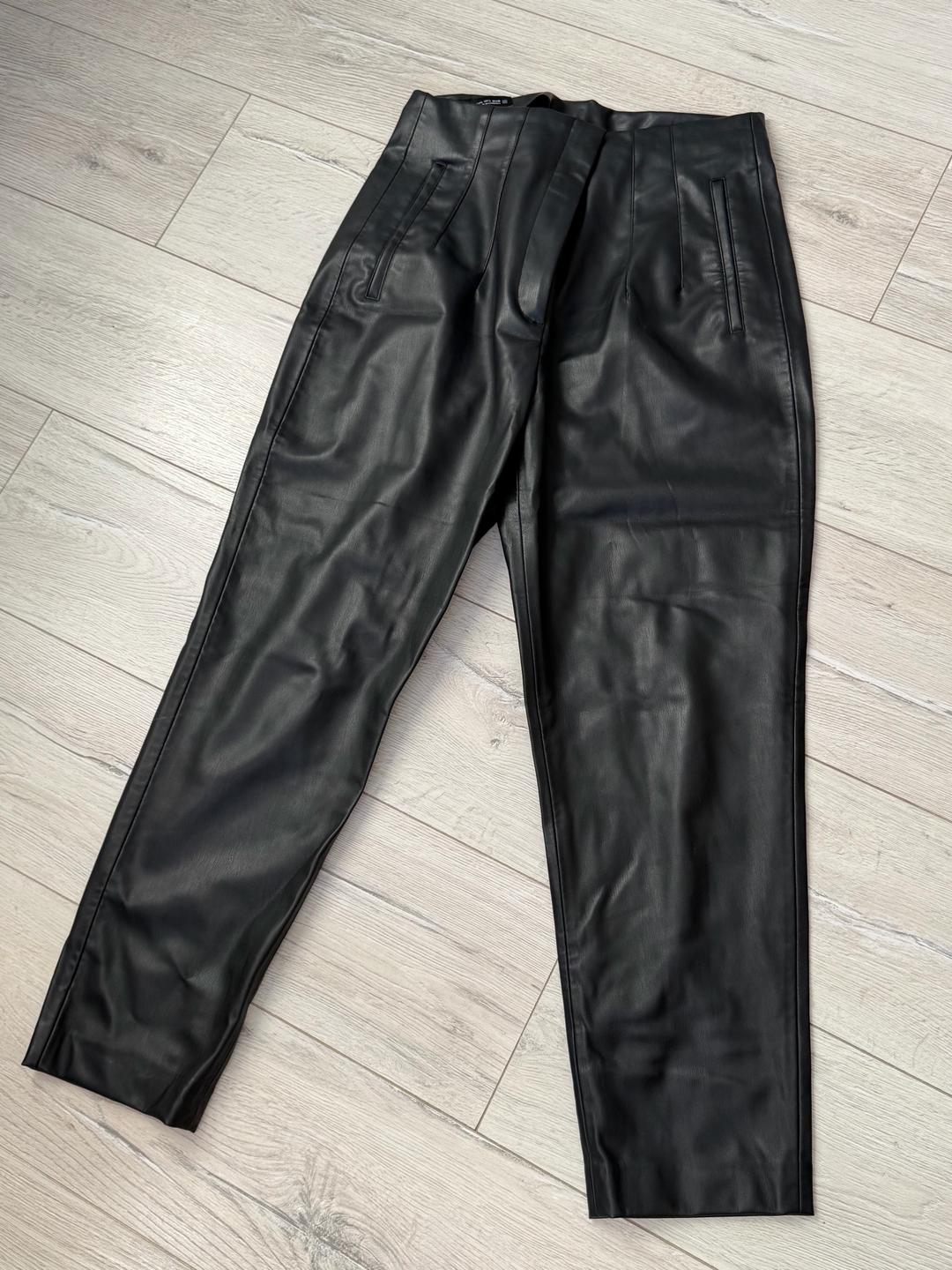 Zara Брюки из экокожи ZARA — фото 2
