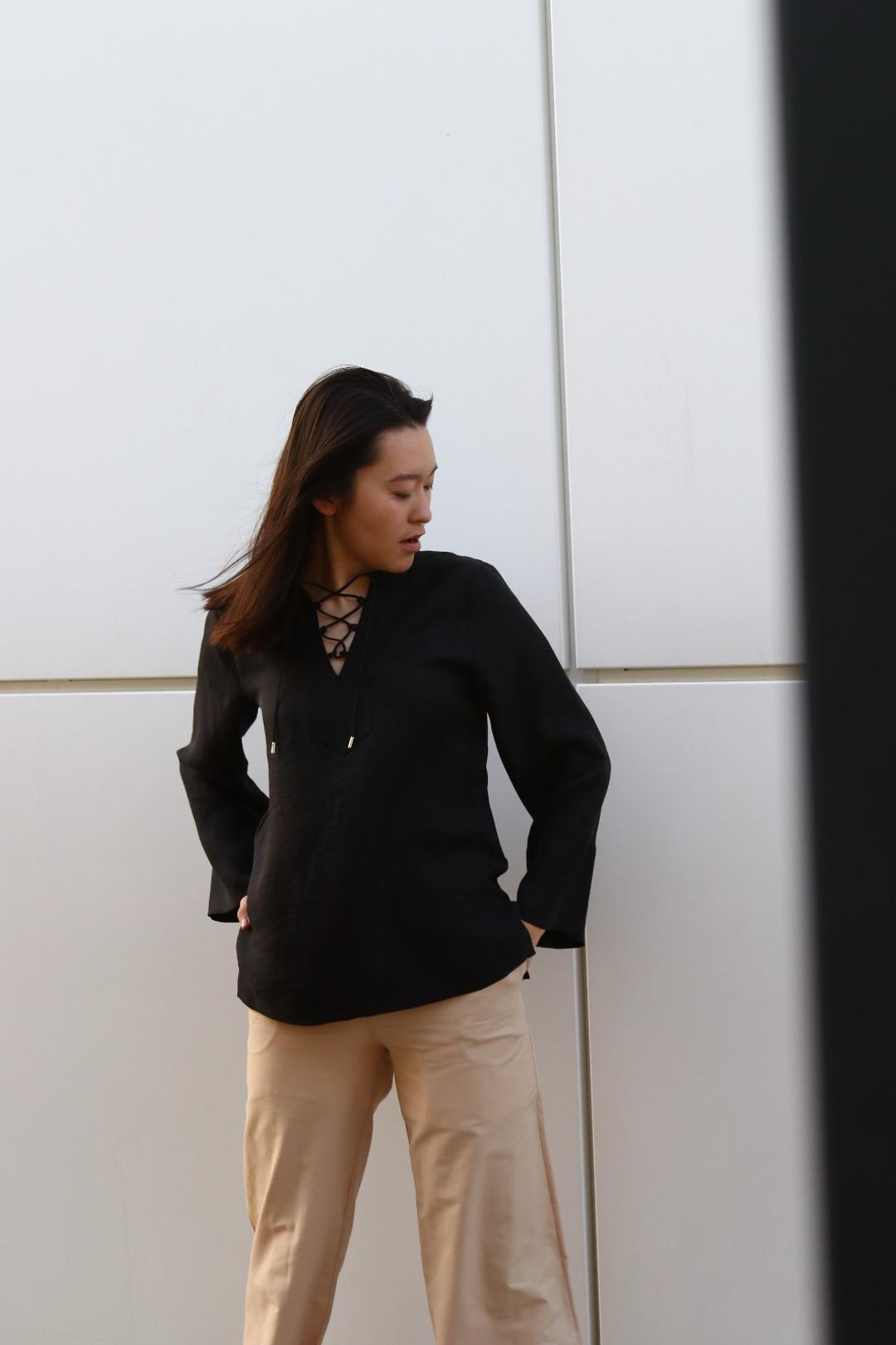Luisa Wang Блузка черная — фото 2