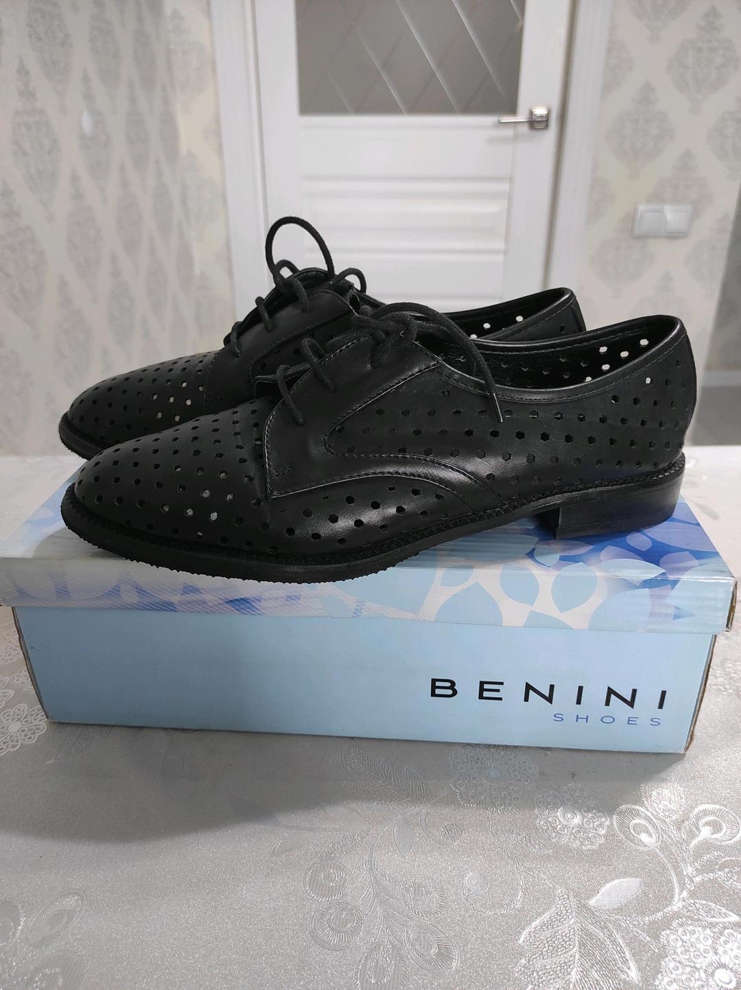 Benini Туфли с перфорацией на шнурках — фото 2