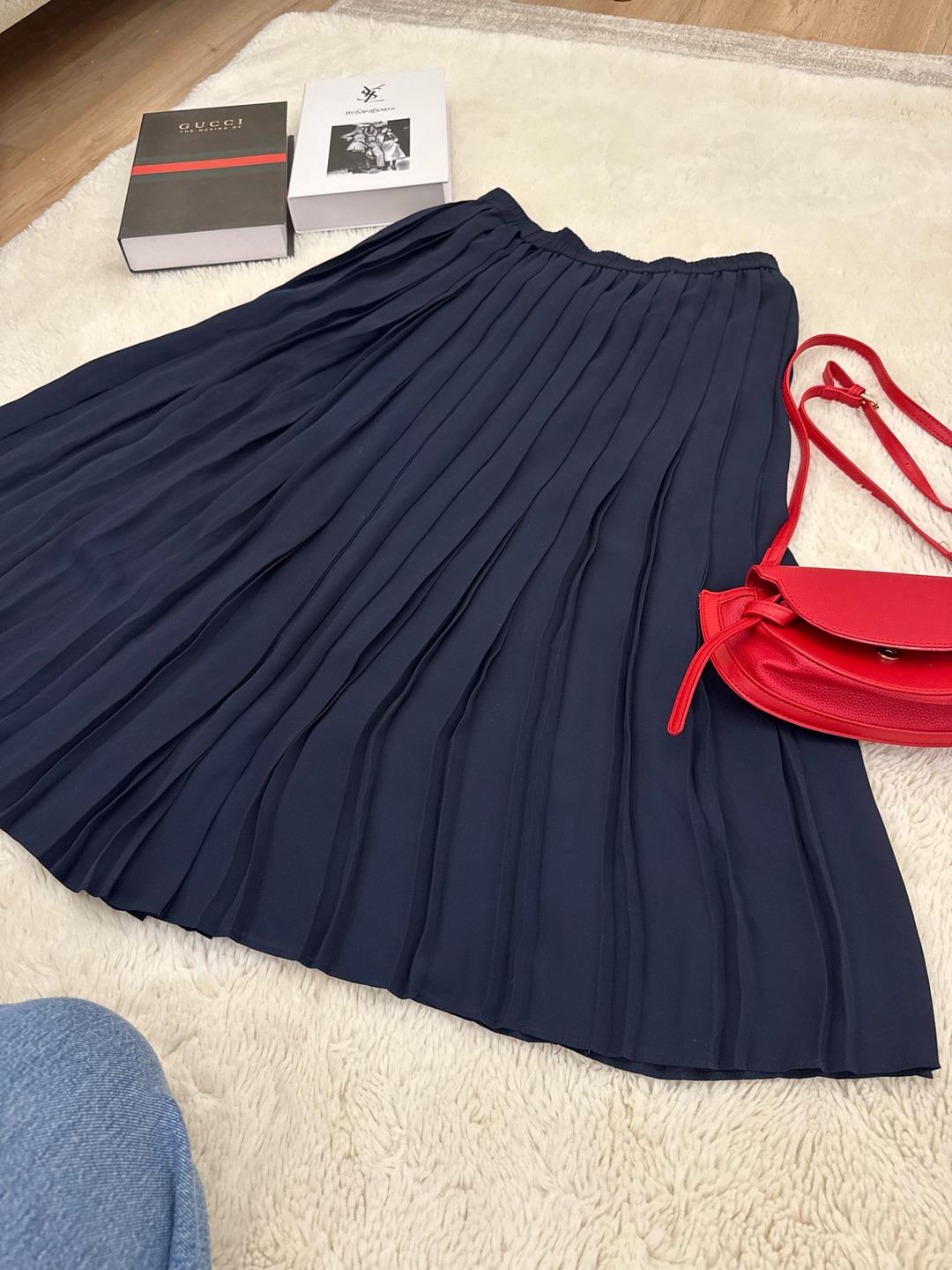 Uniqlo Плиссированная юбка миди Uniqlo — фото 2