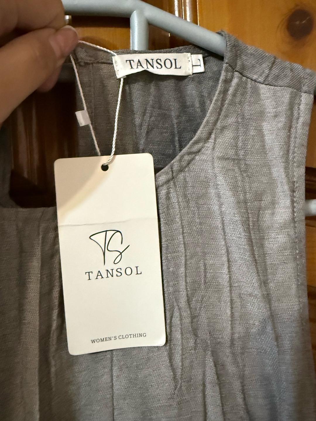 tansol Платье серое Tansol новое — фото 2