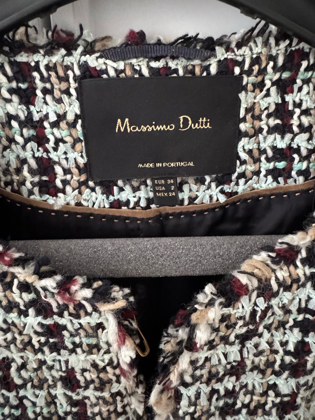 Massimo Dutti Жакет Massimo Dutti из букле в клетку — фото 2