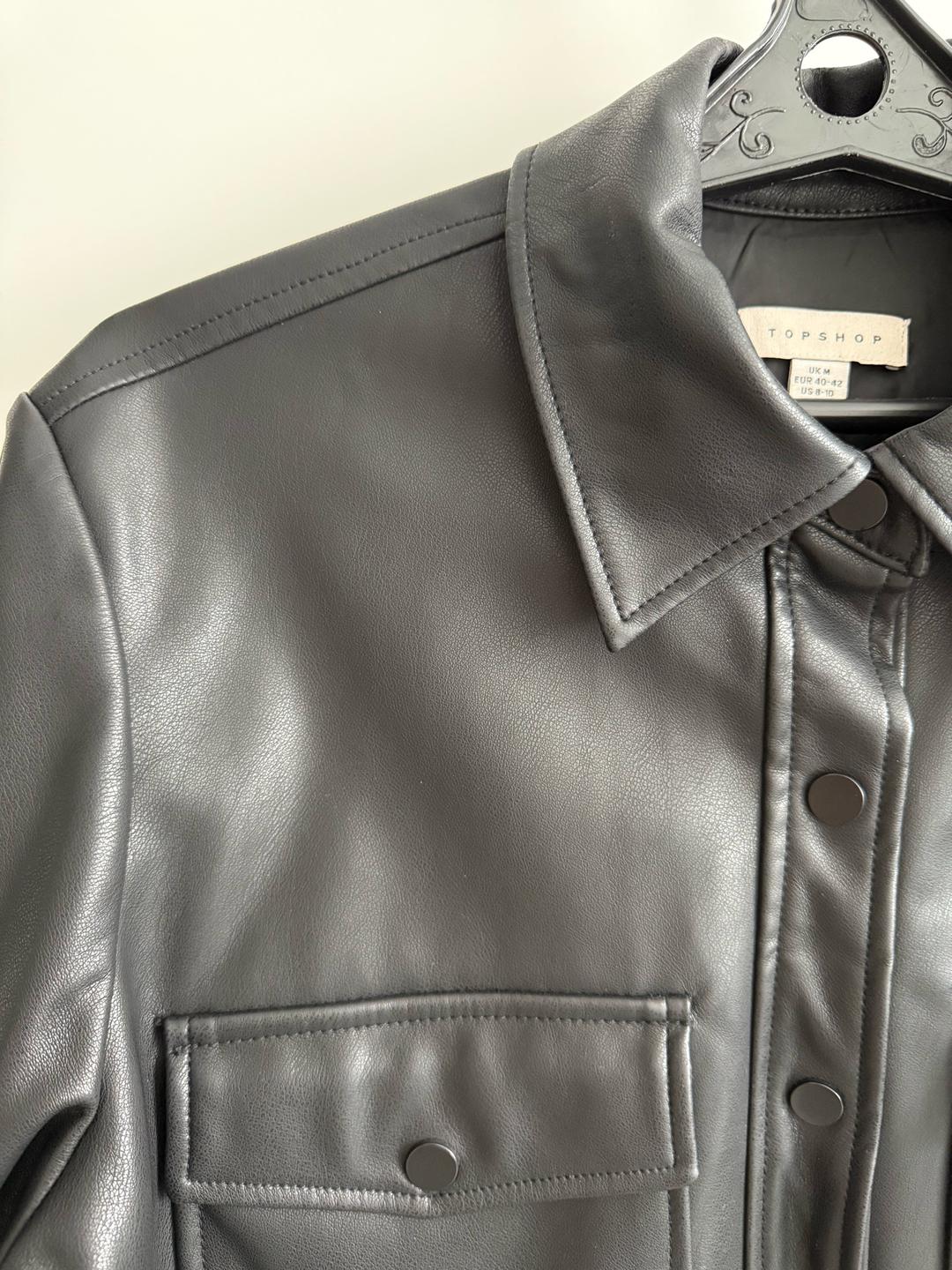 Topshop Рубашка Topshop из экокожи — фото 2