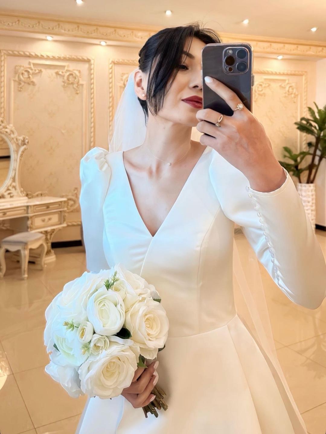 Нет бренда Свадебное платье в цвете Айвори xs-s — фото 2