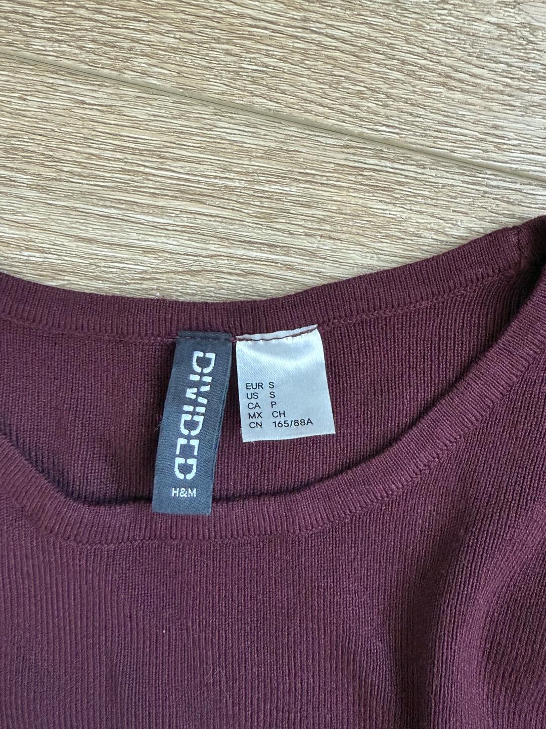 H&M Бордовая Кофточка H&M — фото 2