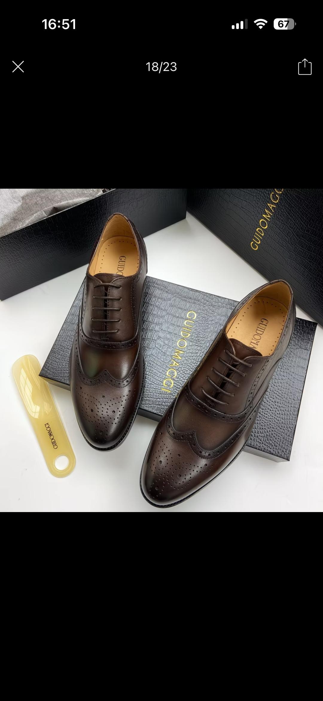 GUlOO Итальянские мужские туфли БРОГИ GUIDO MAGGI STYLE Цена: 35 000 тг  Ручная работа — фото 2