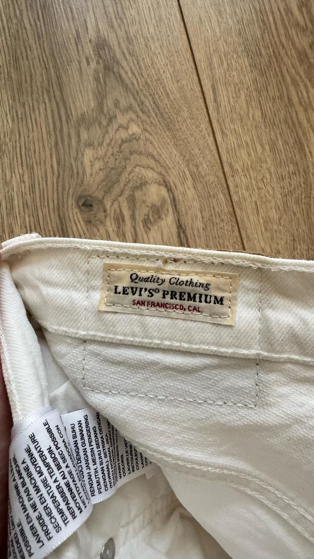 Levi's Белые джинсы Levi’s 501 Premium — фото 2