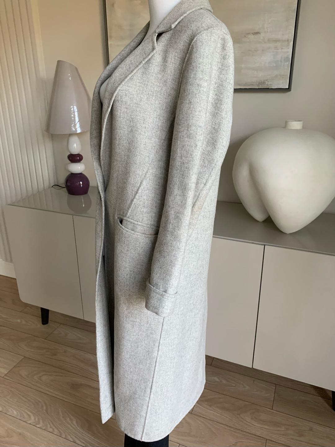 Zara Женское серое пальто — фото 2
