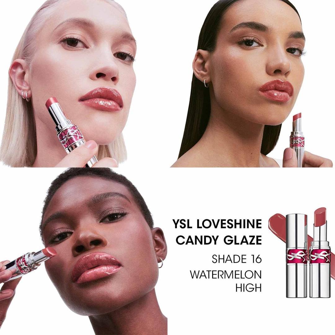 Yves Saint Laurent Губная помада YSL Loveshine Candy Glaze оттенок 16 — фото 2