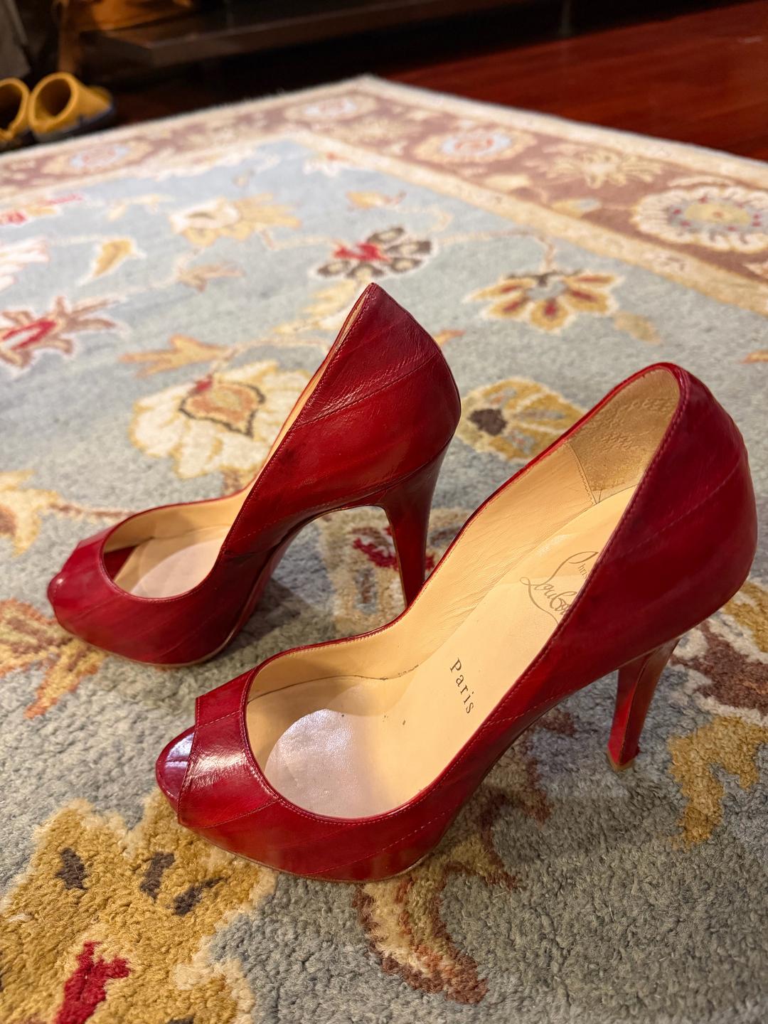 Christian Louboutin Christian Louboutin туфли с открытым мысом — фото 2
