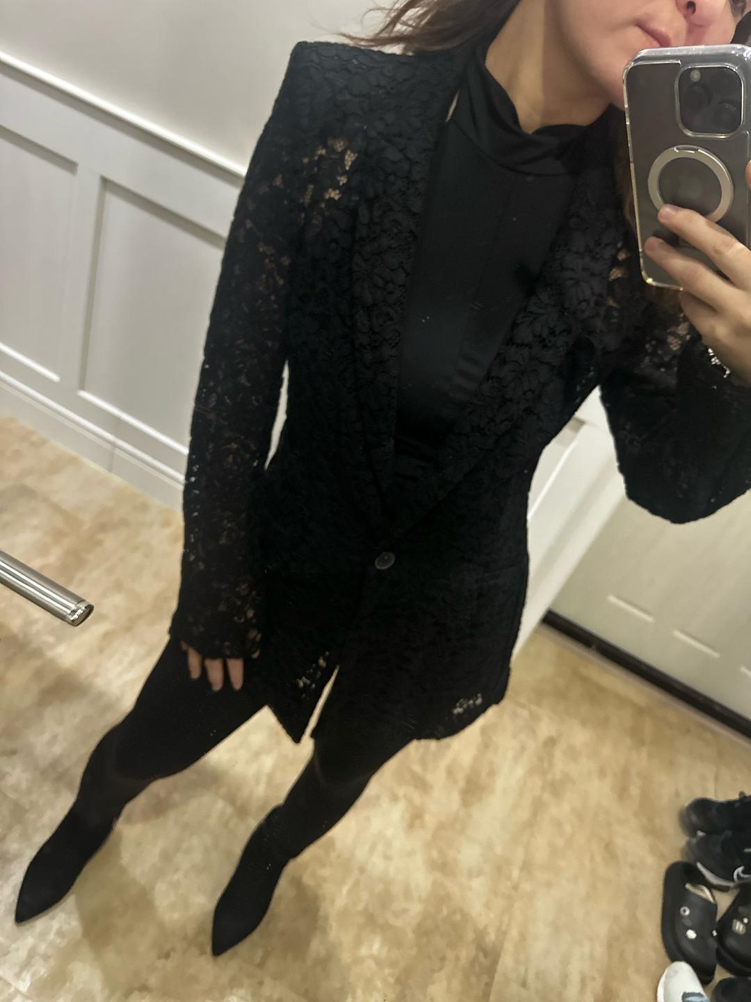 Zara Кружевной пиджак — фото 2