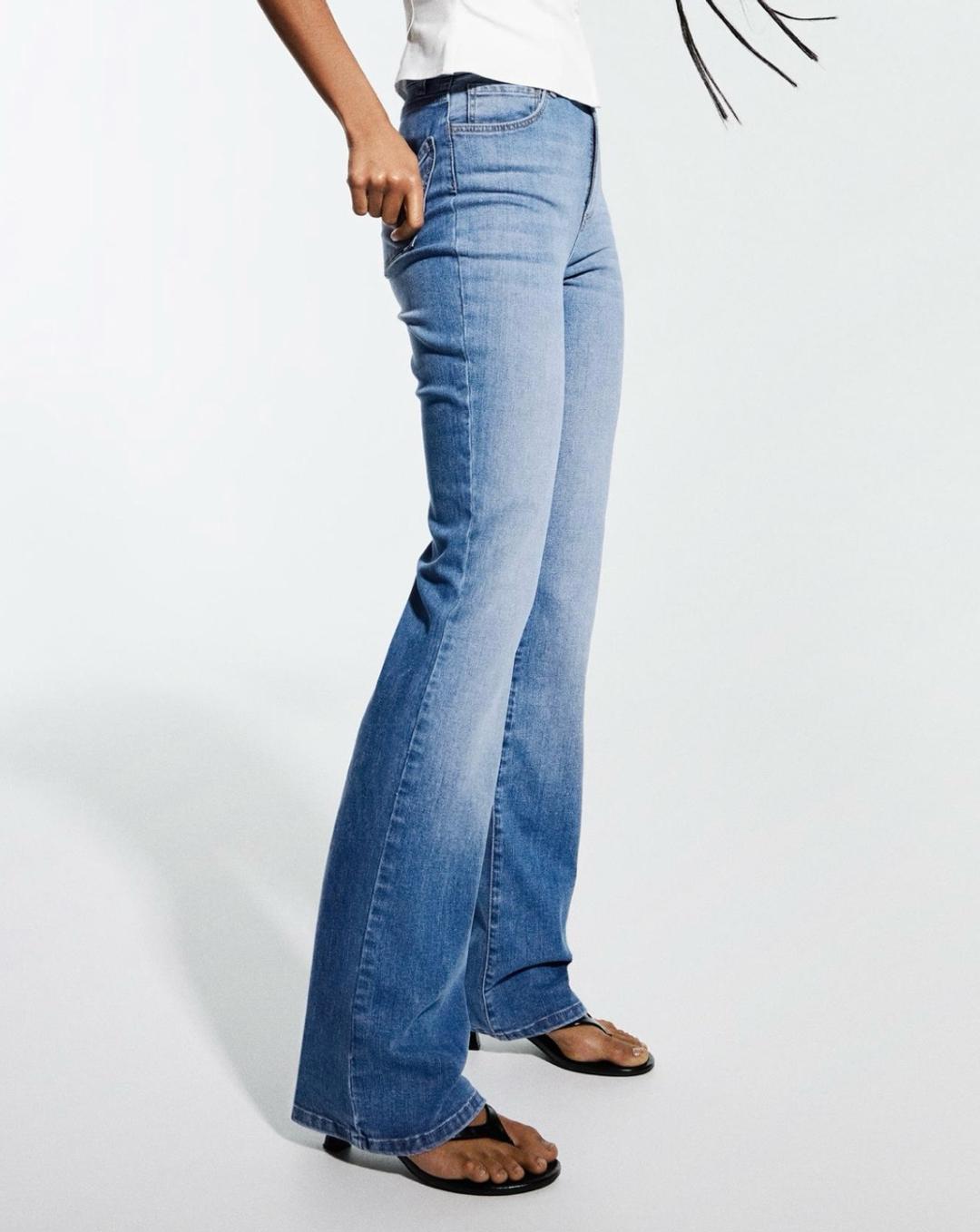 Zara Джинсы клеш y2k — фото 2