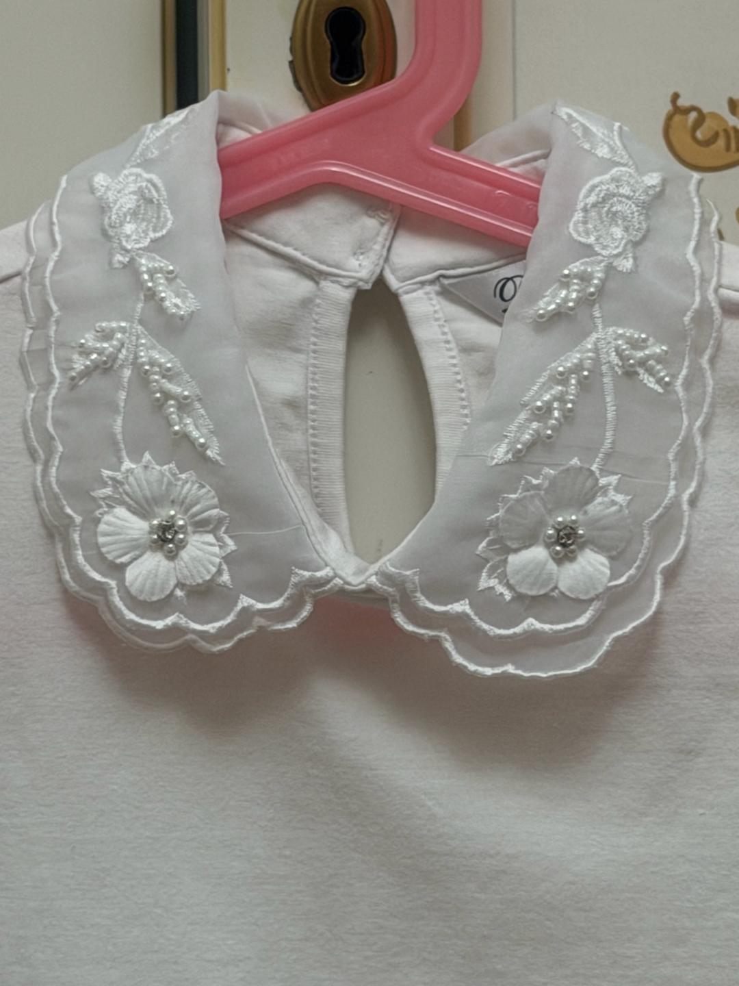 Milana Kids Детская блузка с вышивкой на воротнике — фото 2