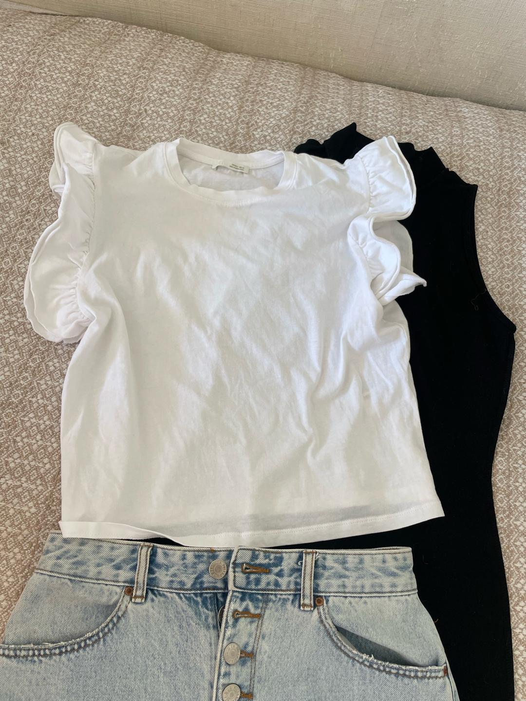 Zara Футболка ZARA с оборками — фото 2