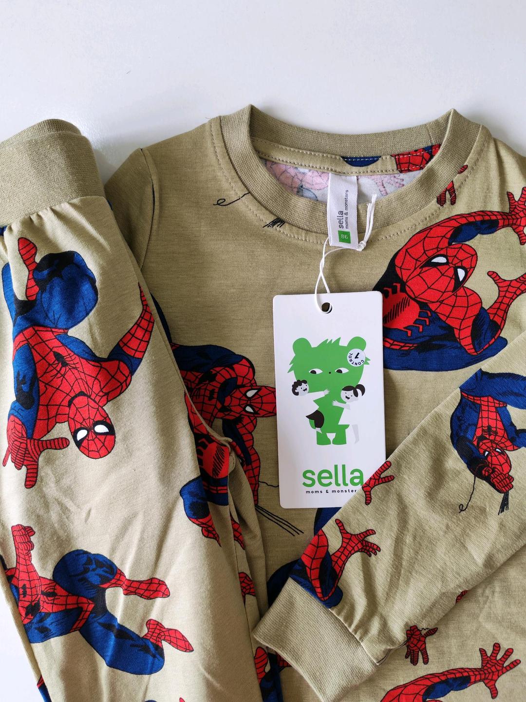 🕷️ Детская пижама Sella «Человек-паук» | Размер 86 | 1 год — фото 2