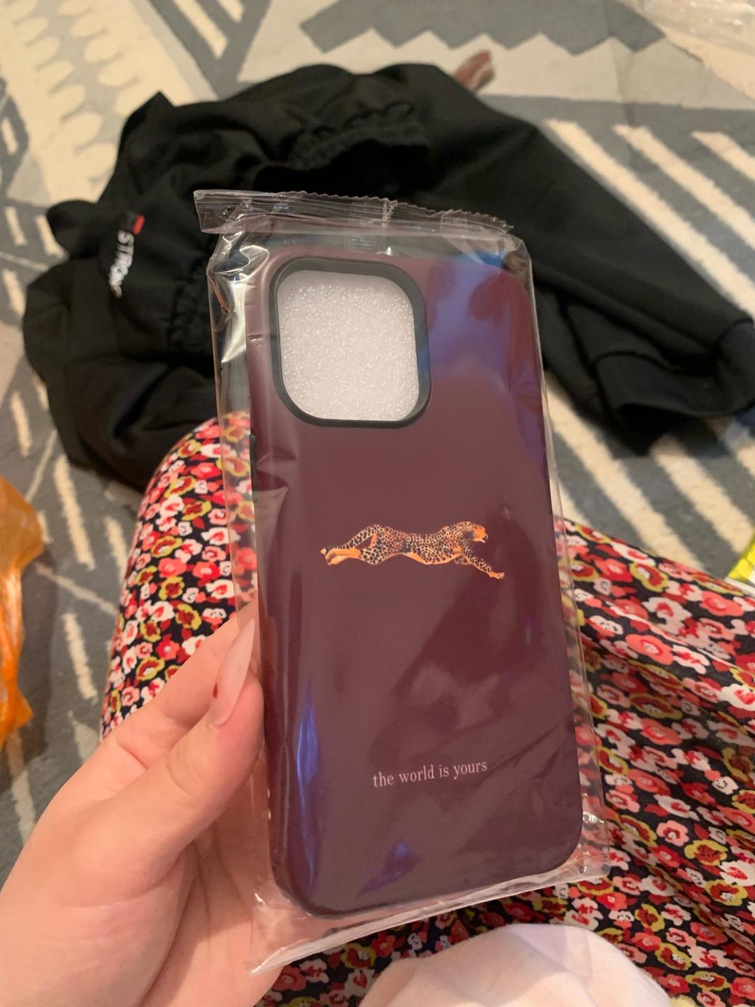 Чехол для iPhone 14 Pro Max с принтом гепарда — фото 2