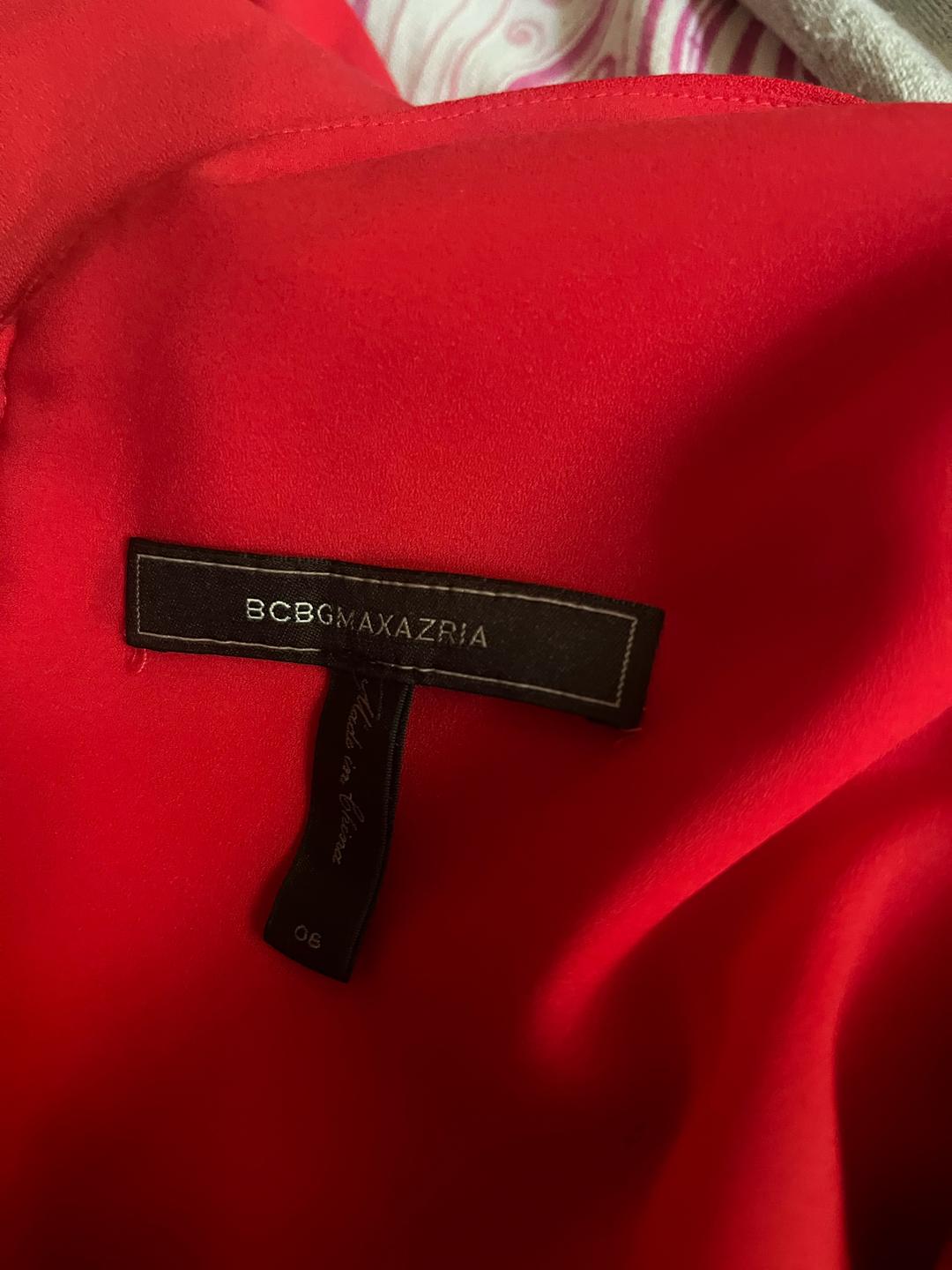 BCBGMaxAzria Красное платье с драпировкой — фото 2