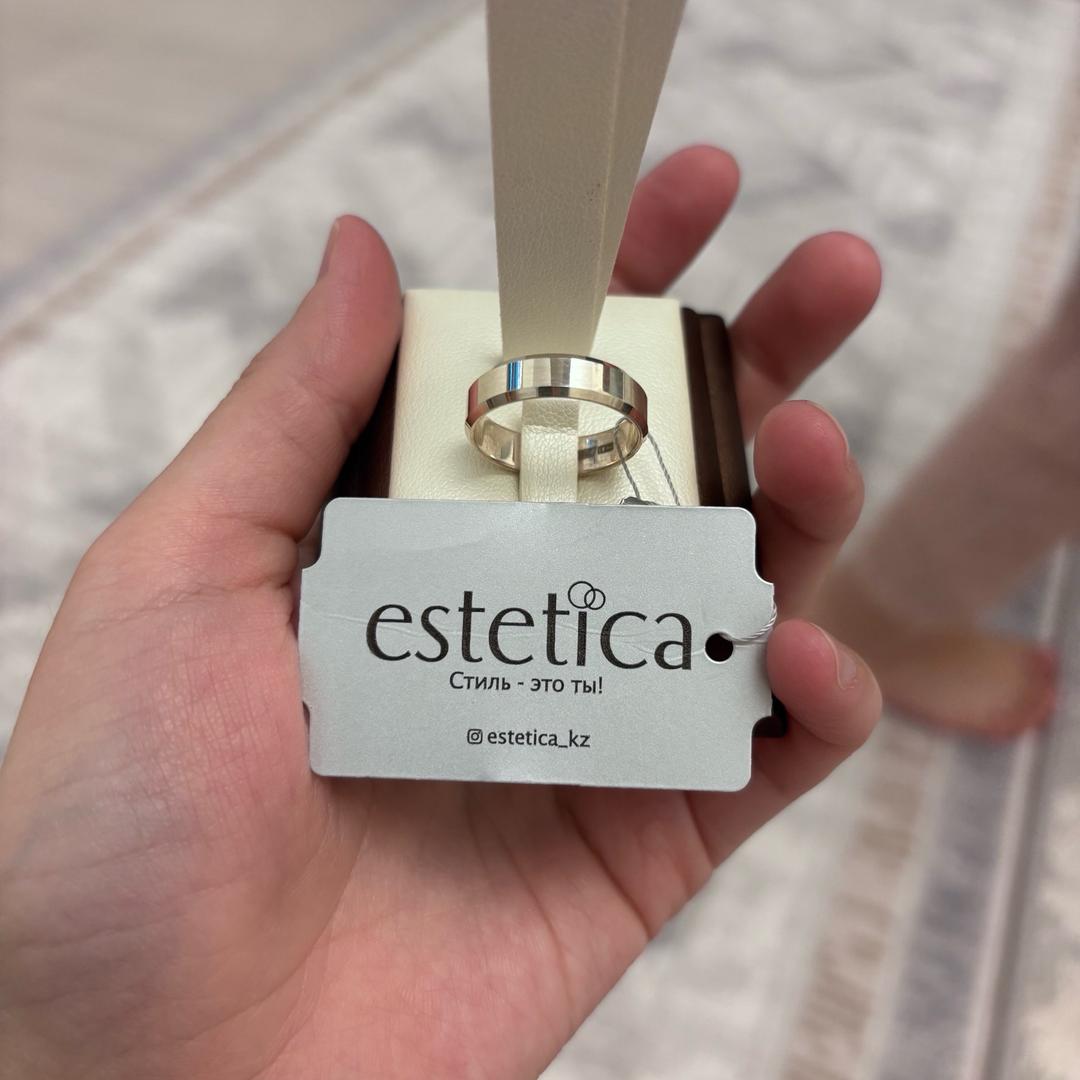 Estetica Обручальное кольцо из серебра 925 пробы. 17,5-18,5р — фото 2