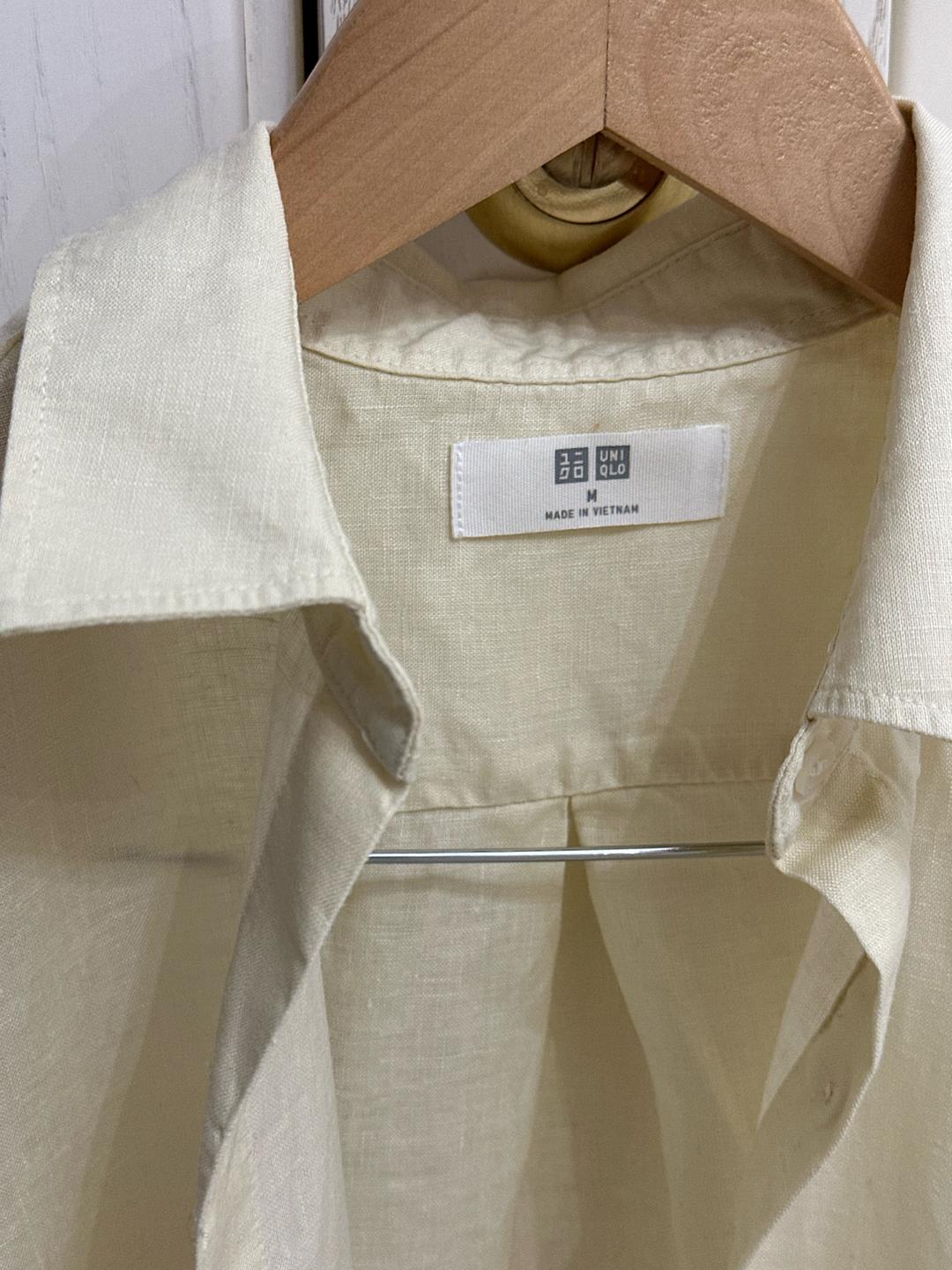 Uniqlo Сливочно желтая рубашка UNIQLO — фото 2