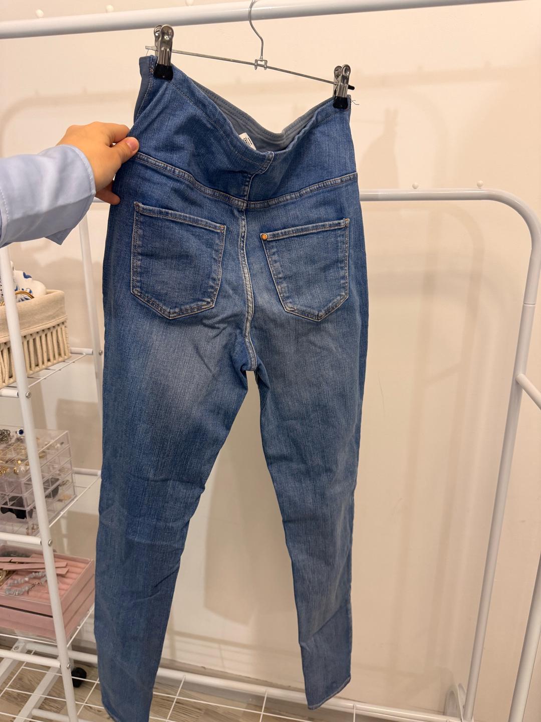 H&M Super Skinny High Rib джинсы для беременных от H&M из линии MAMA — фото 2