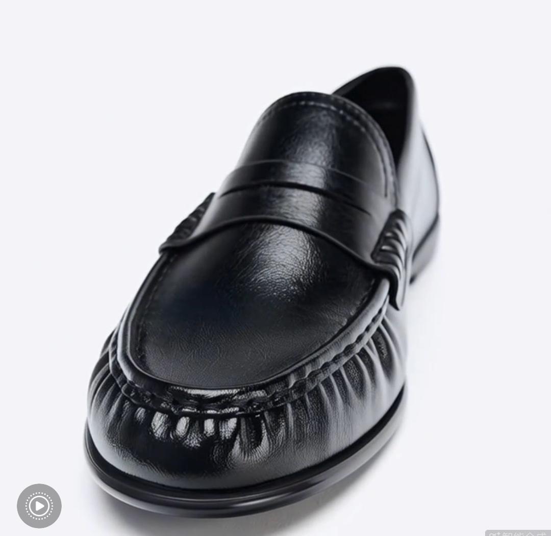 Zara Женские черные лоферы — фото 2