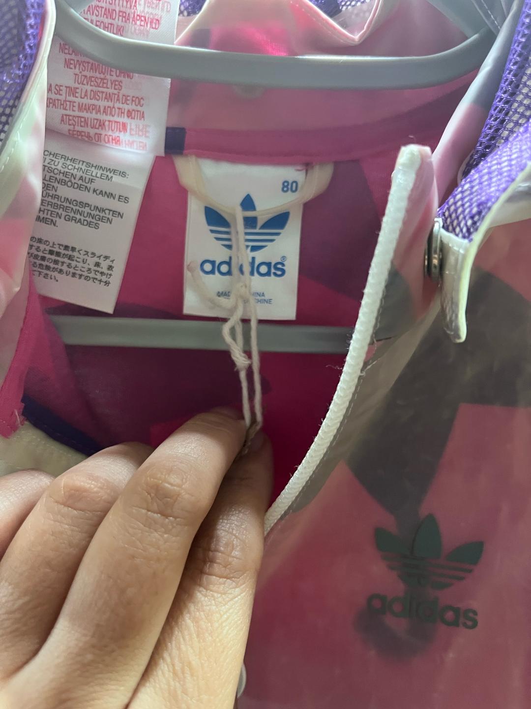 Adidas Ветровка adidas для девочки с капюшоном — фото 2