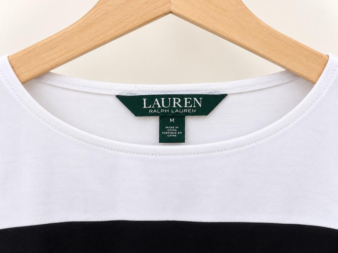 Lauren Ralph Lauren Lauren Ralph Lauren 💙 Стильный хлопковый топ color-block — фото 2