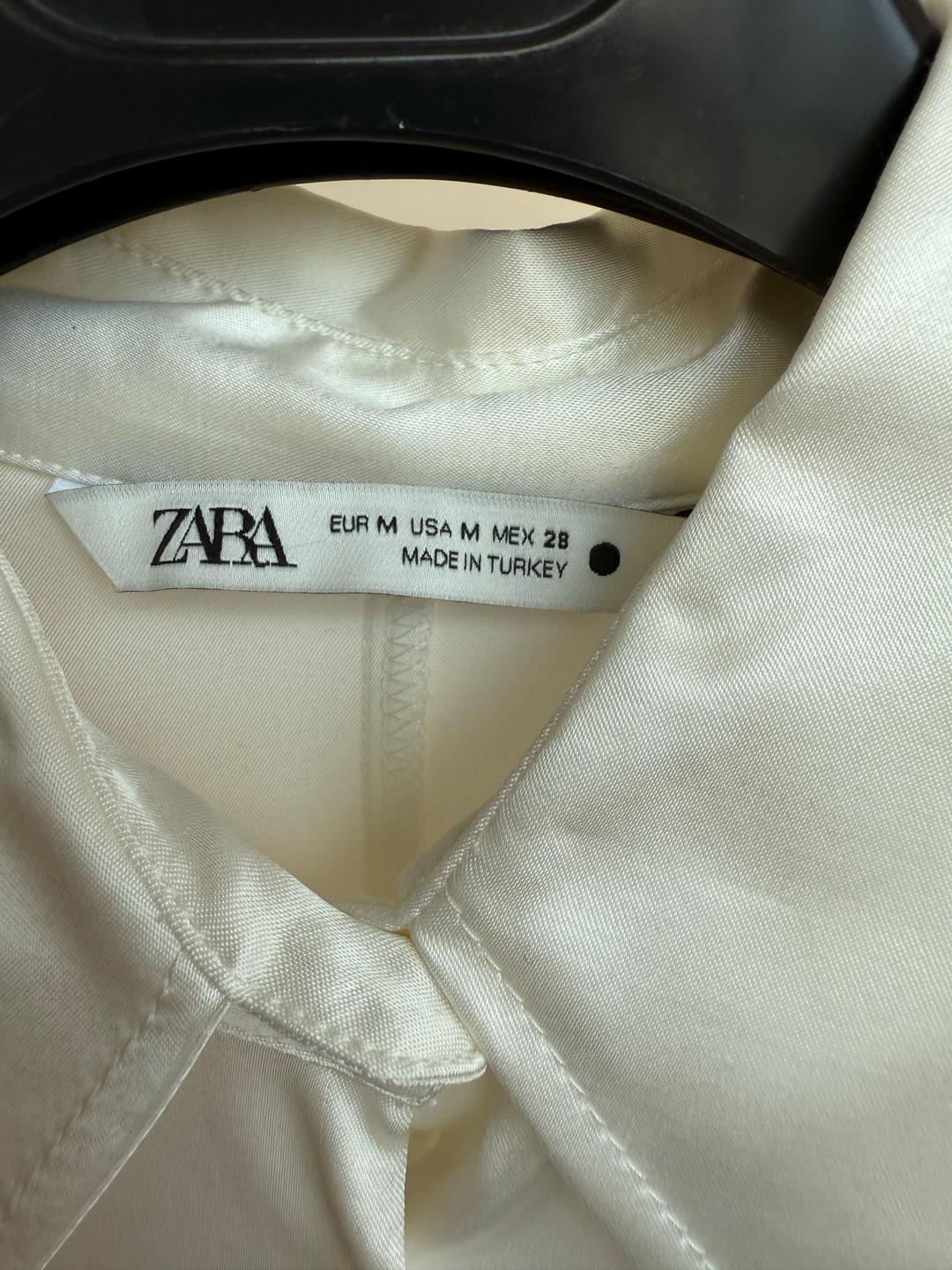 Zara Атласная рубашка Зара — фото 2