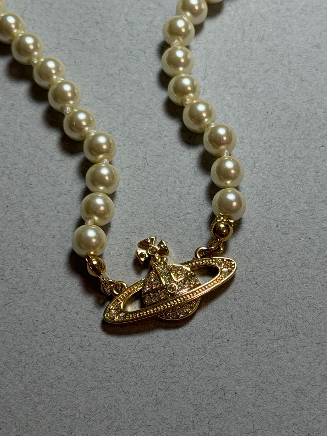 Vivienne Westwood Vivienne Westwood gold/pearl choker — фото 2