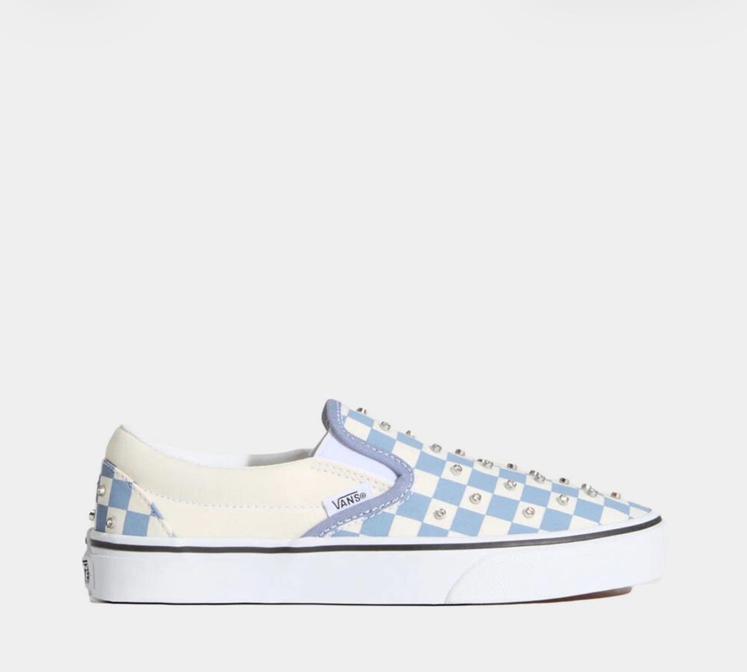 Vans Кеды Vans слипоны в клетку с заклепками — фото 2