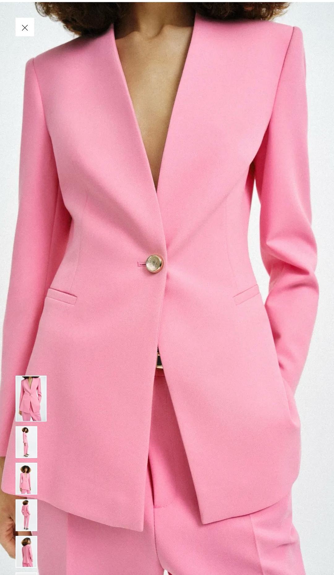 Zara БЛЕЙЗЕР ОБЛЕГАЮЩЕГО КРОЯ БЕЗ ЛАЦКАНОВ ZARA — фото 2