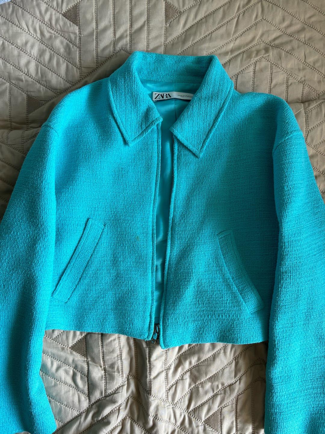 Zara Твидовый костюм (бомбер и юбка-шорты) как у Мадлен — фото 2