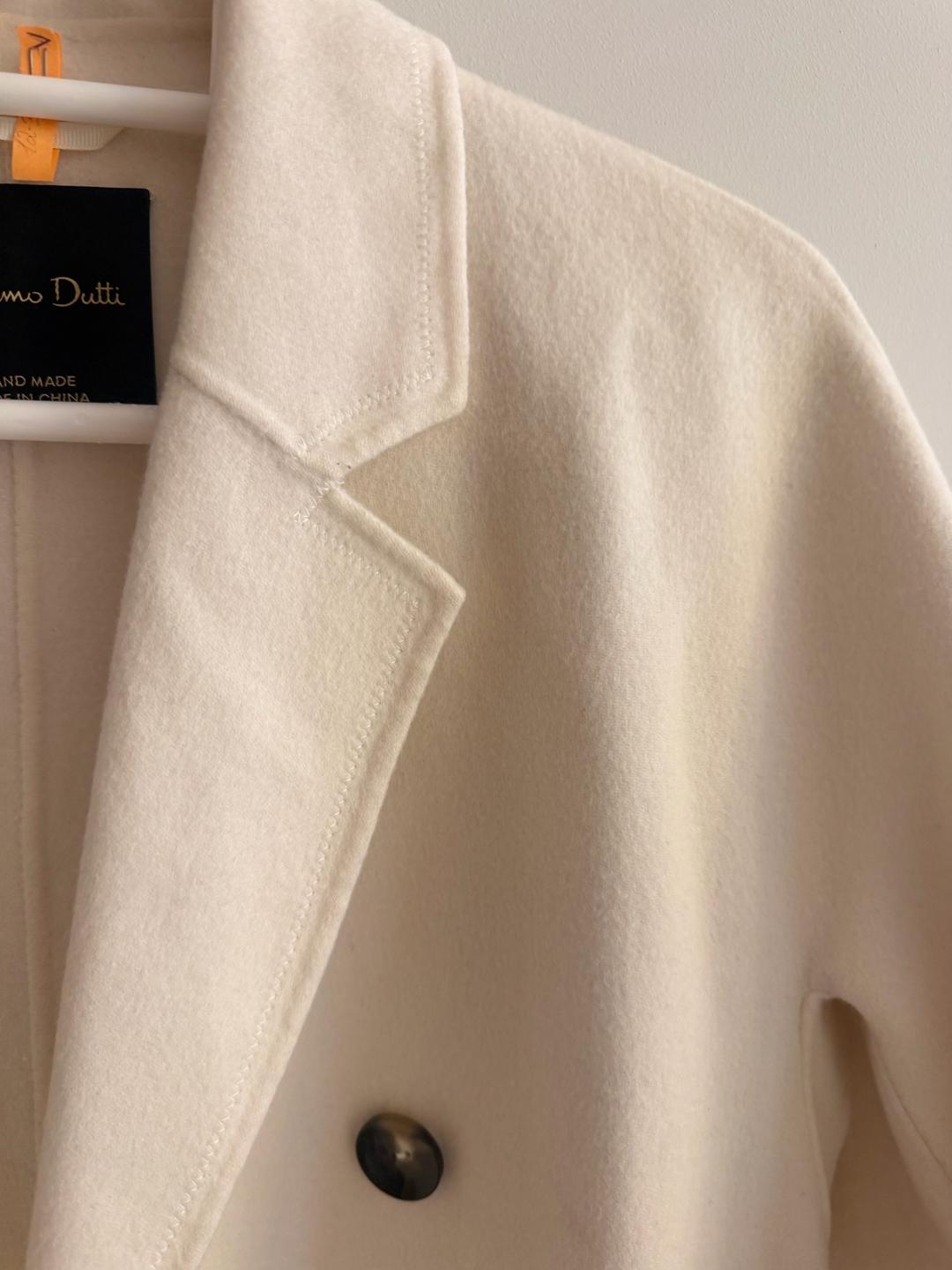 Massimo Dutti Продам белое шерстяное пальто — фото 2