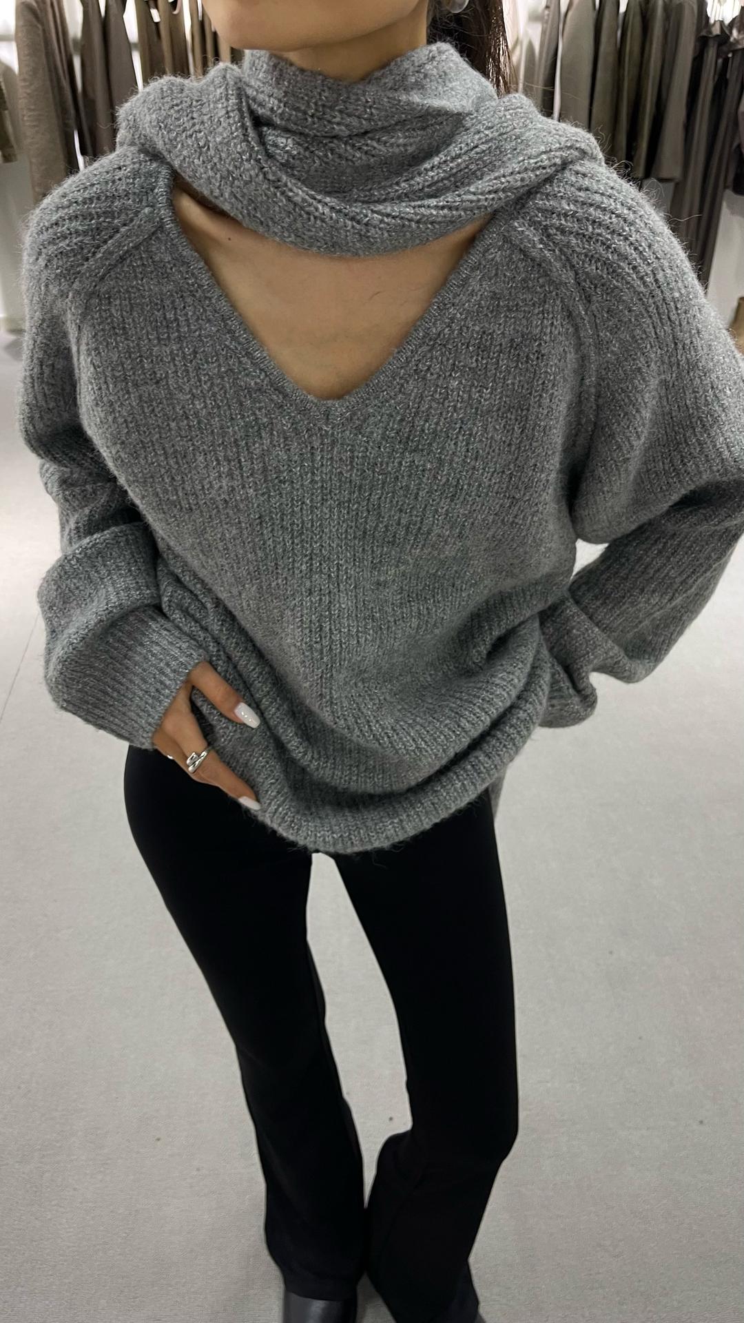 Sara Свитер с шарфом Mols — фото 2