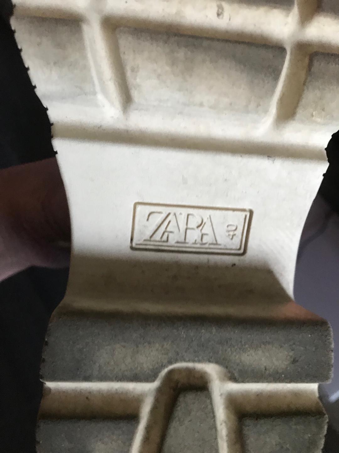 Zara Кеды джинсовые на крупной подошве — фото 2
