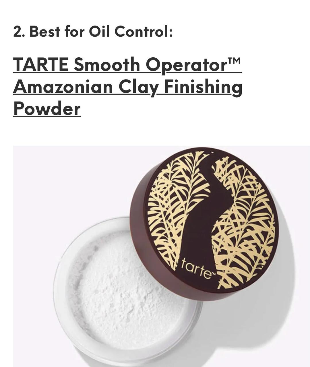 tarte Финишная пудра Tarte Smooth Operator — фото 2