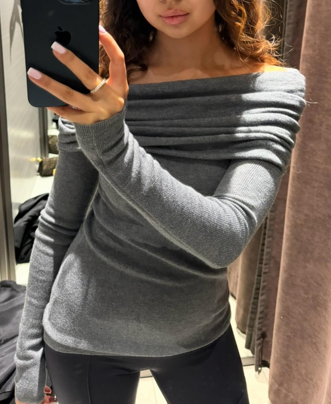 Zara кофта с открытыми плечами — фото 2