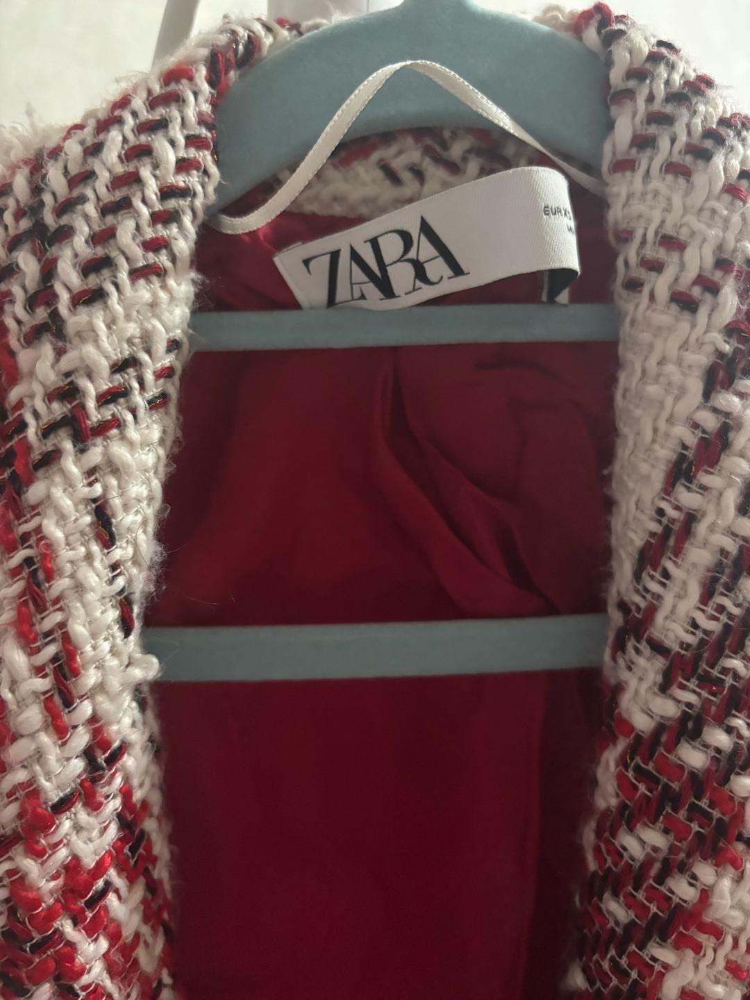 Zara Твидовый пиджак  ZARA — фото 2