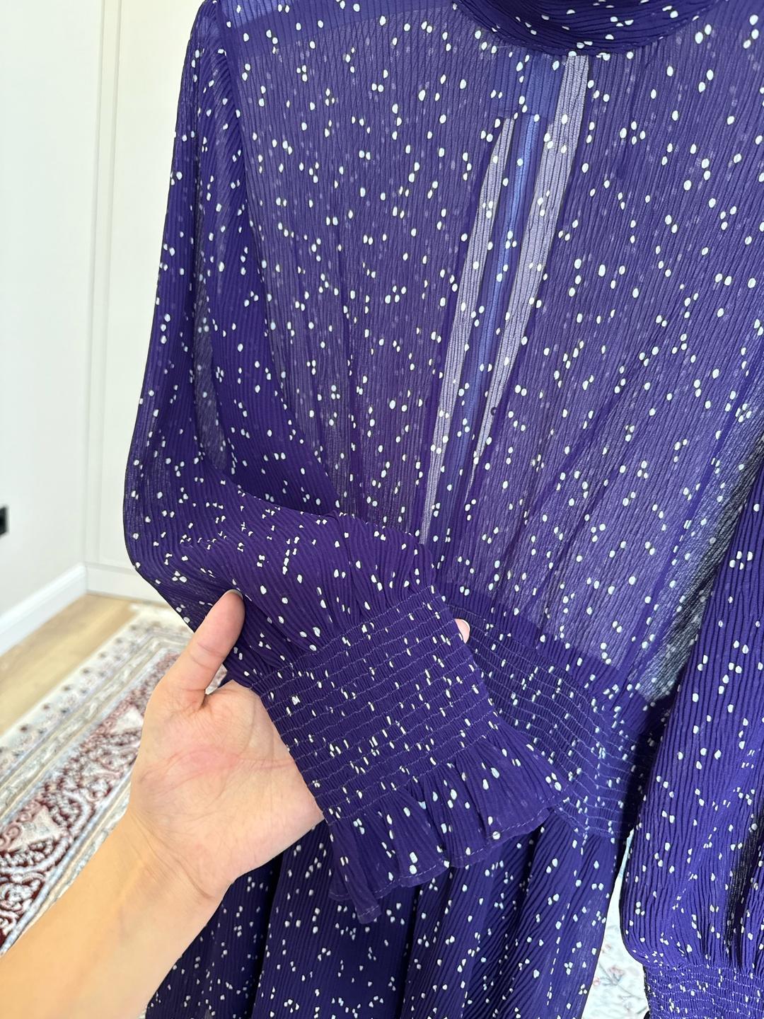 Zara Мини платье в горошек — фото 2