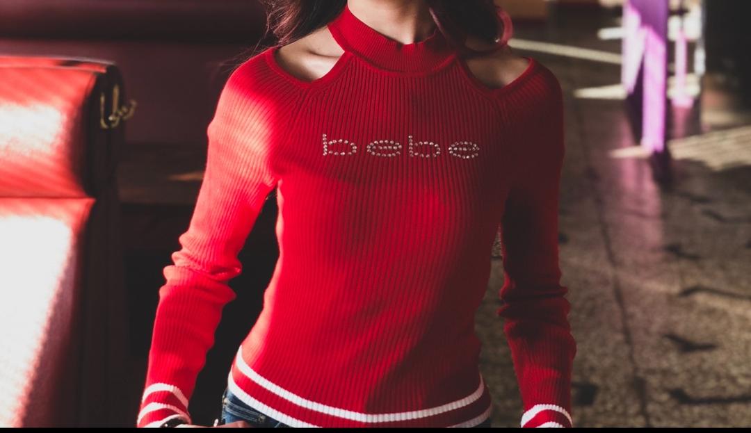 bebe красная кофта bebe,  XS — фото 2