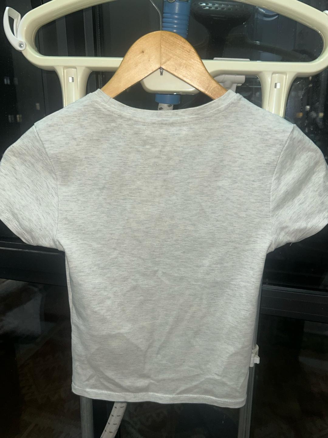 Pull & Bear футболка Pull&Bear светло-серая — фото 2