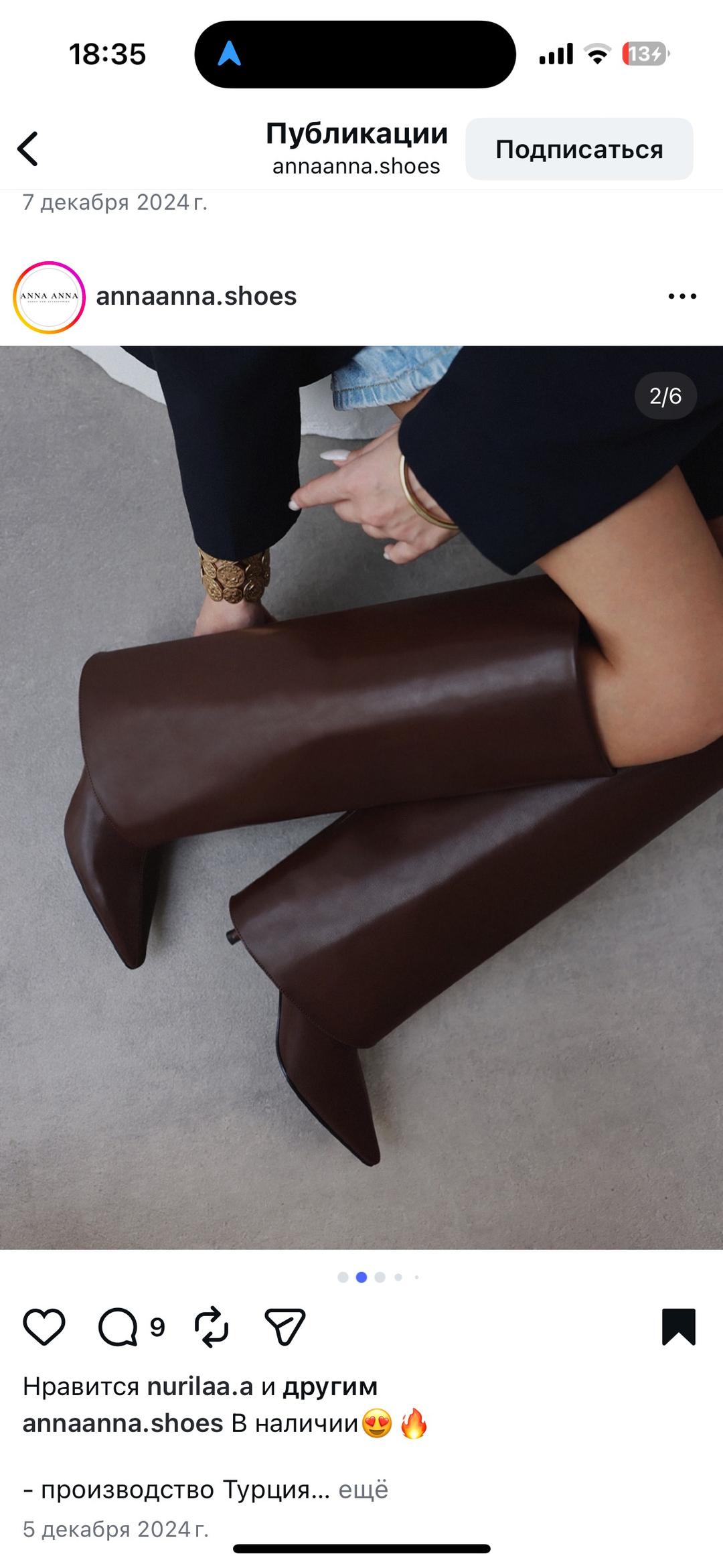 Anna Anna shoes Сапоги натуральная кожа — фото 2