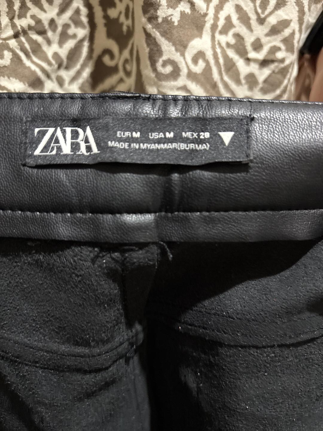 Zara Кожаные Брюки ZARA — фото 2