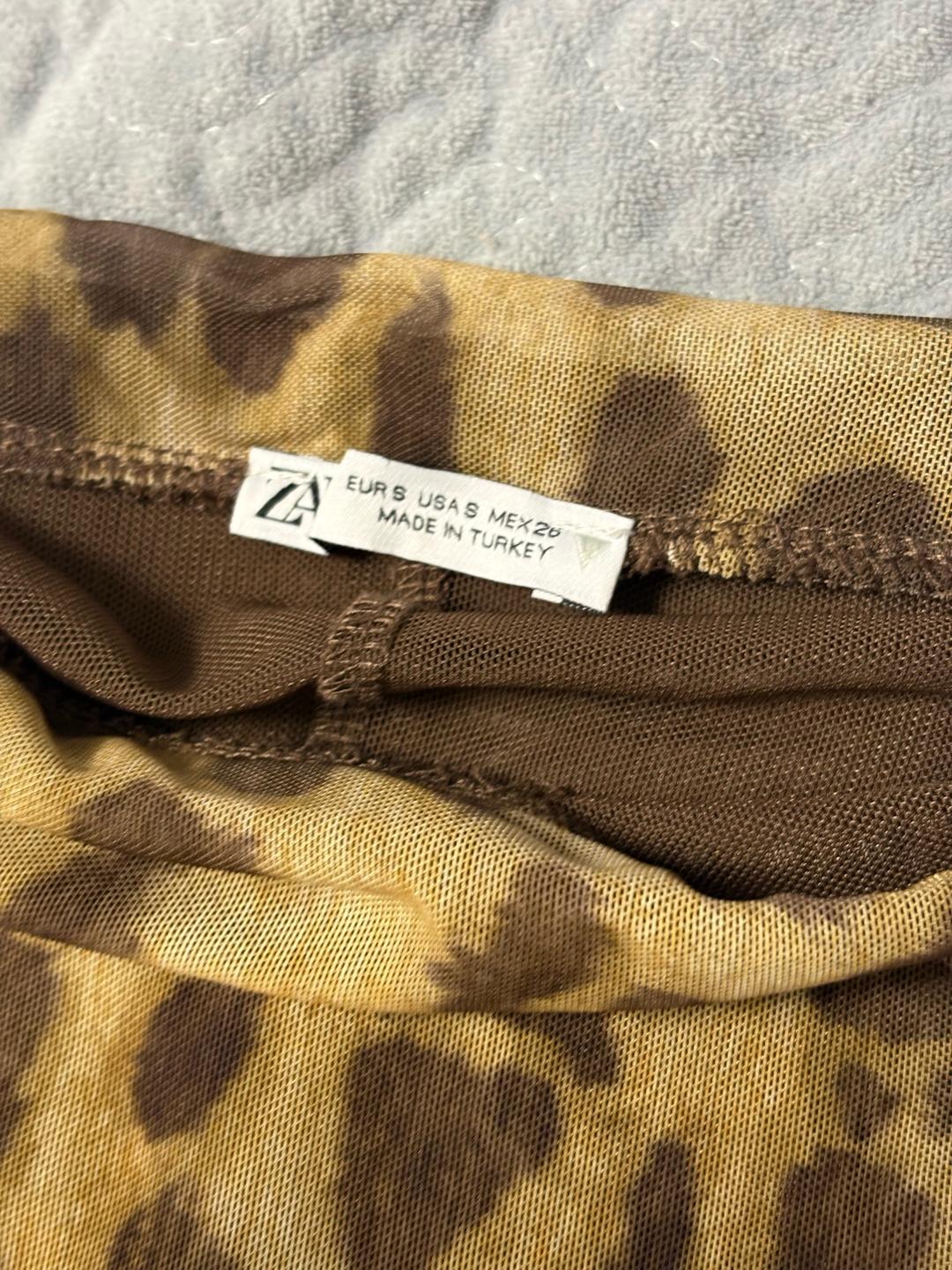 Zara Юбка Zara миди леопардовая — фото 2