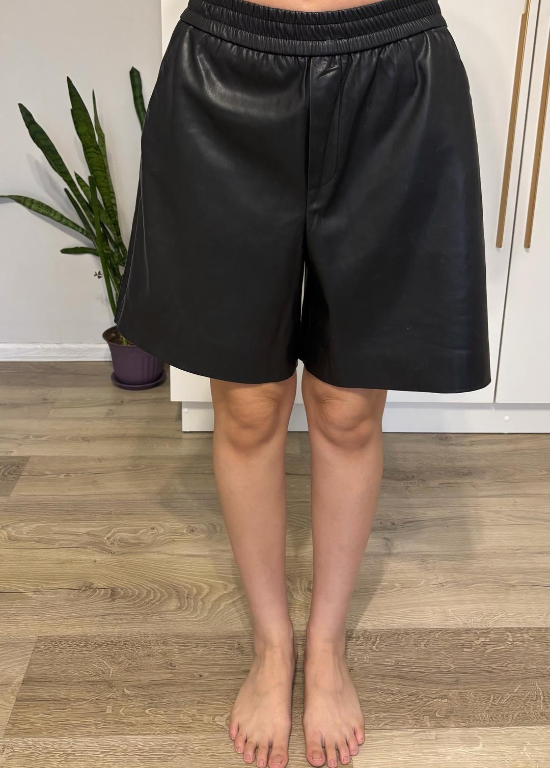 Zara Шорты из экокожи ZARA — фото 2