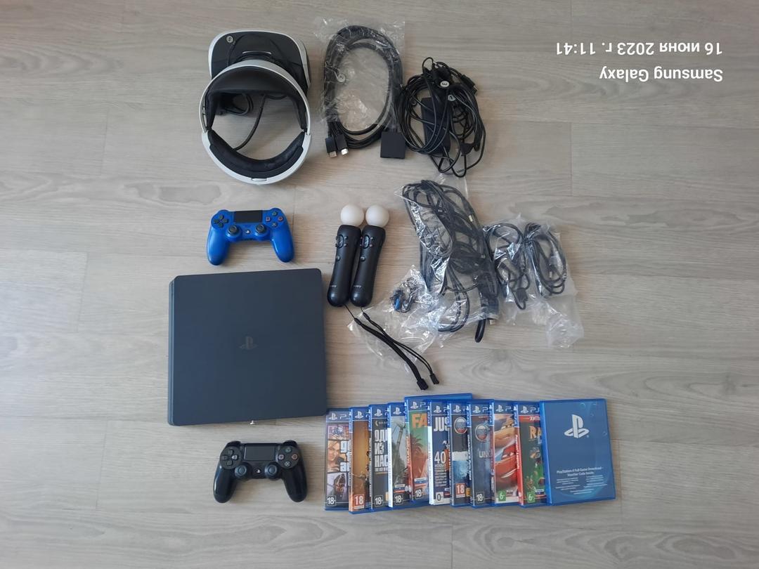 Sony PS4 Slim полный комплект — фото 2