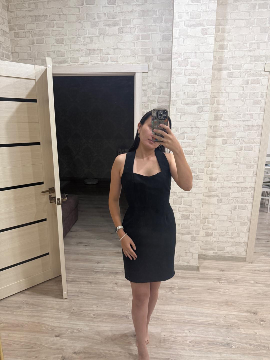 Zara Платье Zara Basic черное на молнии — фото 2