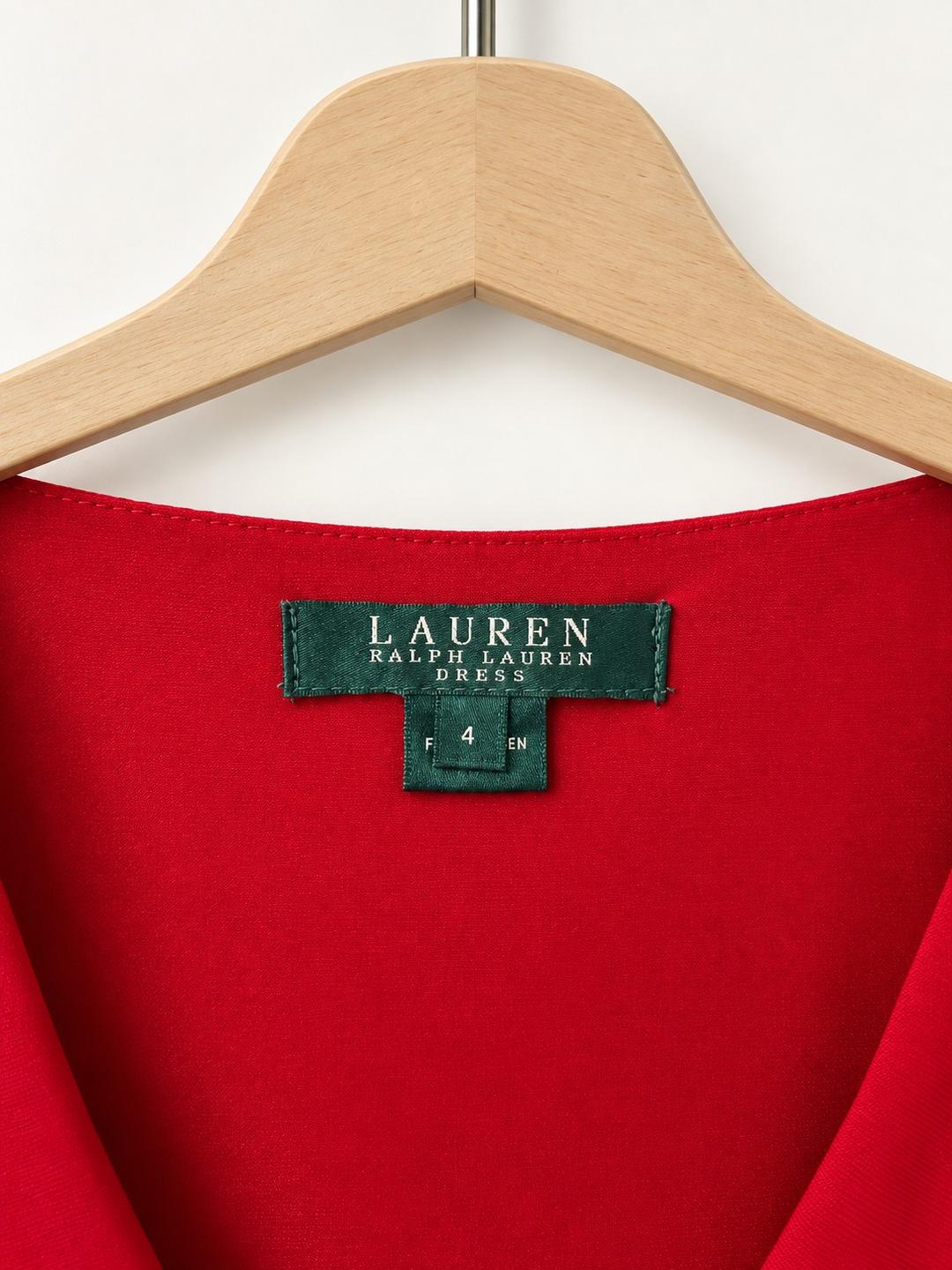 Ralph Lauren Элегантное красное платье с драпировкой Lauren Ralph Lauren ❤️💃 — фото 2
