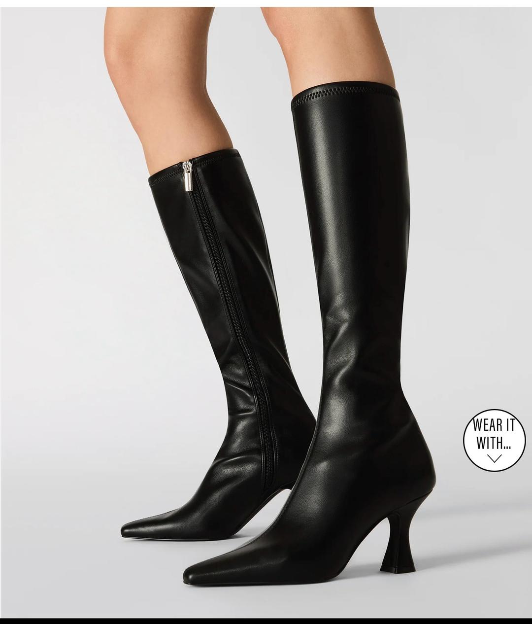 Steve Madden Сапоги на каблуке с острым мысом — фото 2