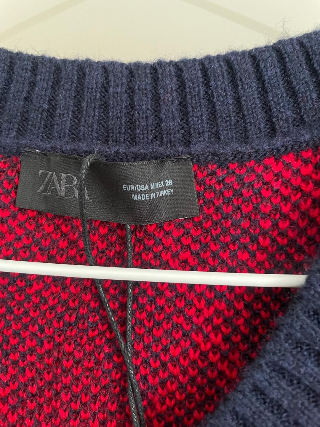 Zara Жилет Zara с узором аргайл, размер M — новый с биркой — фото 2